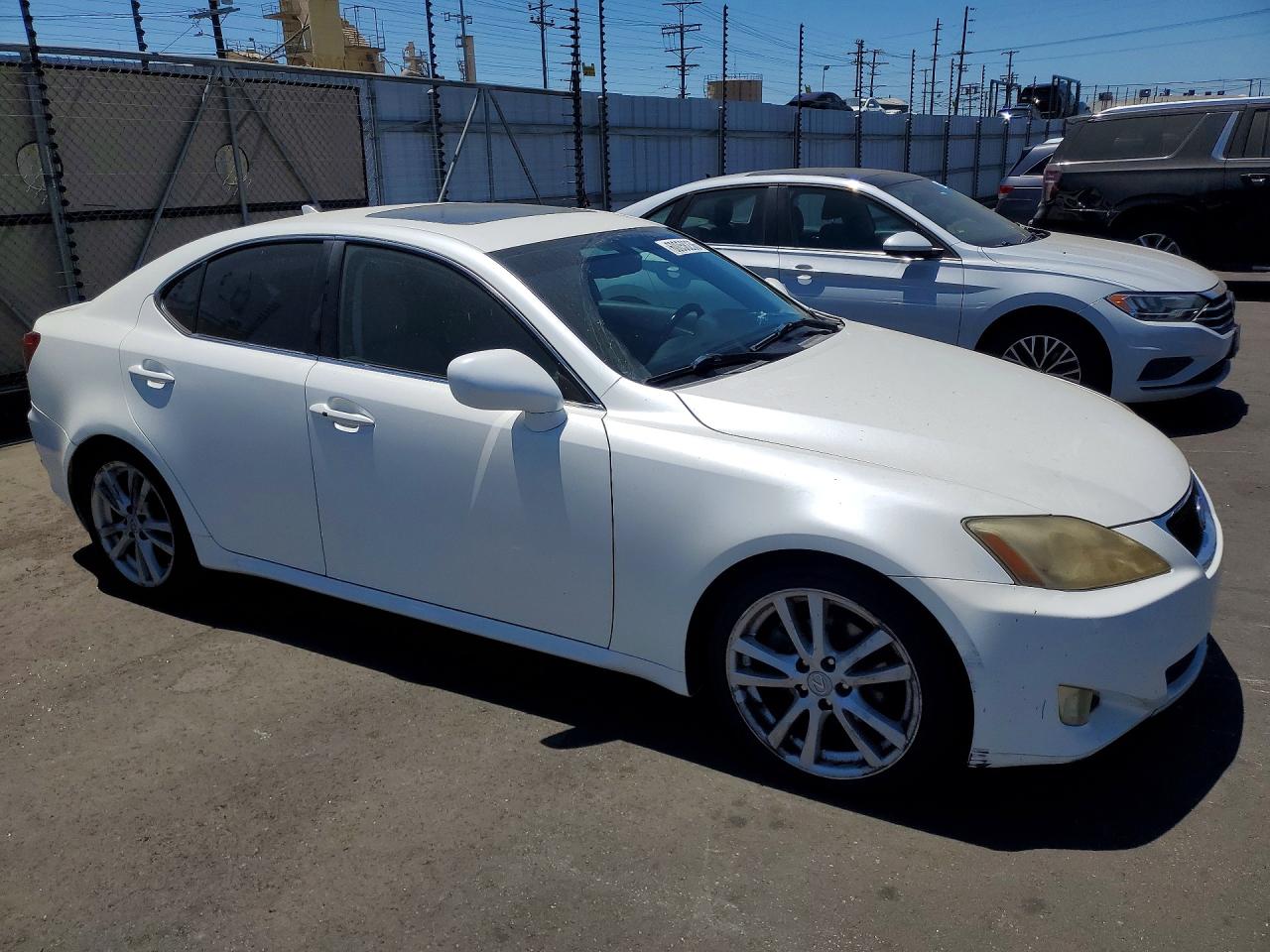 2007 Lexus Is 250 White vin: JTHBK262472032387