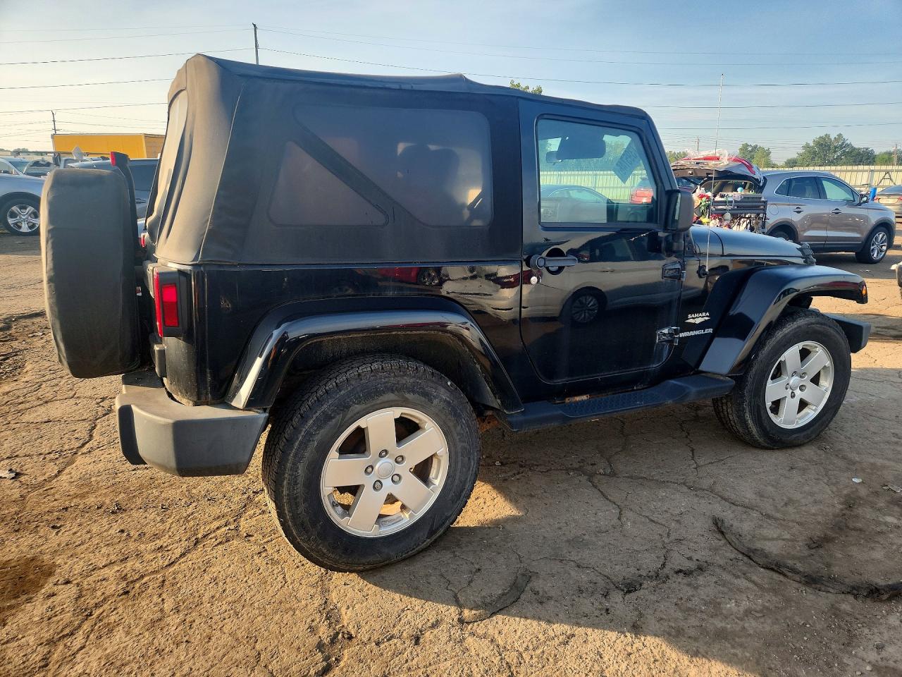 2007 Jeep Wrangler Sahara Black vin: 1J4FA54107L196774