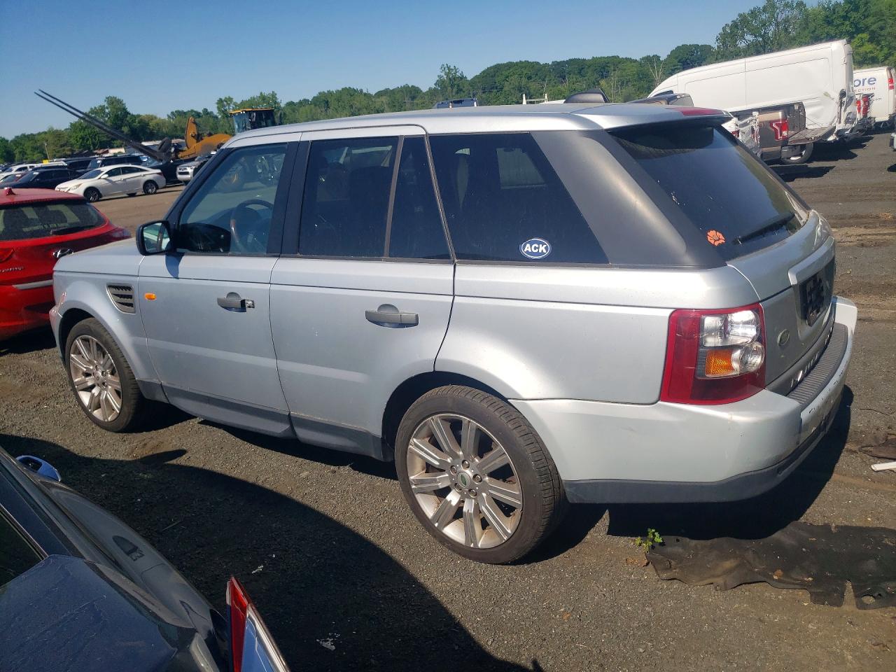 2007 Land Rover Range Rover Sport Hse Silver vin: SALSK254X7A986094