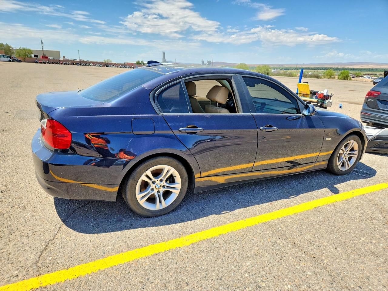 2008 Bmw 328 I Blue vin: WBAVA33538KX87714