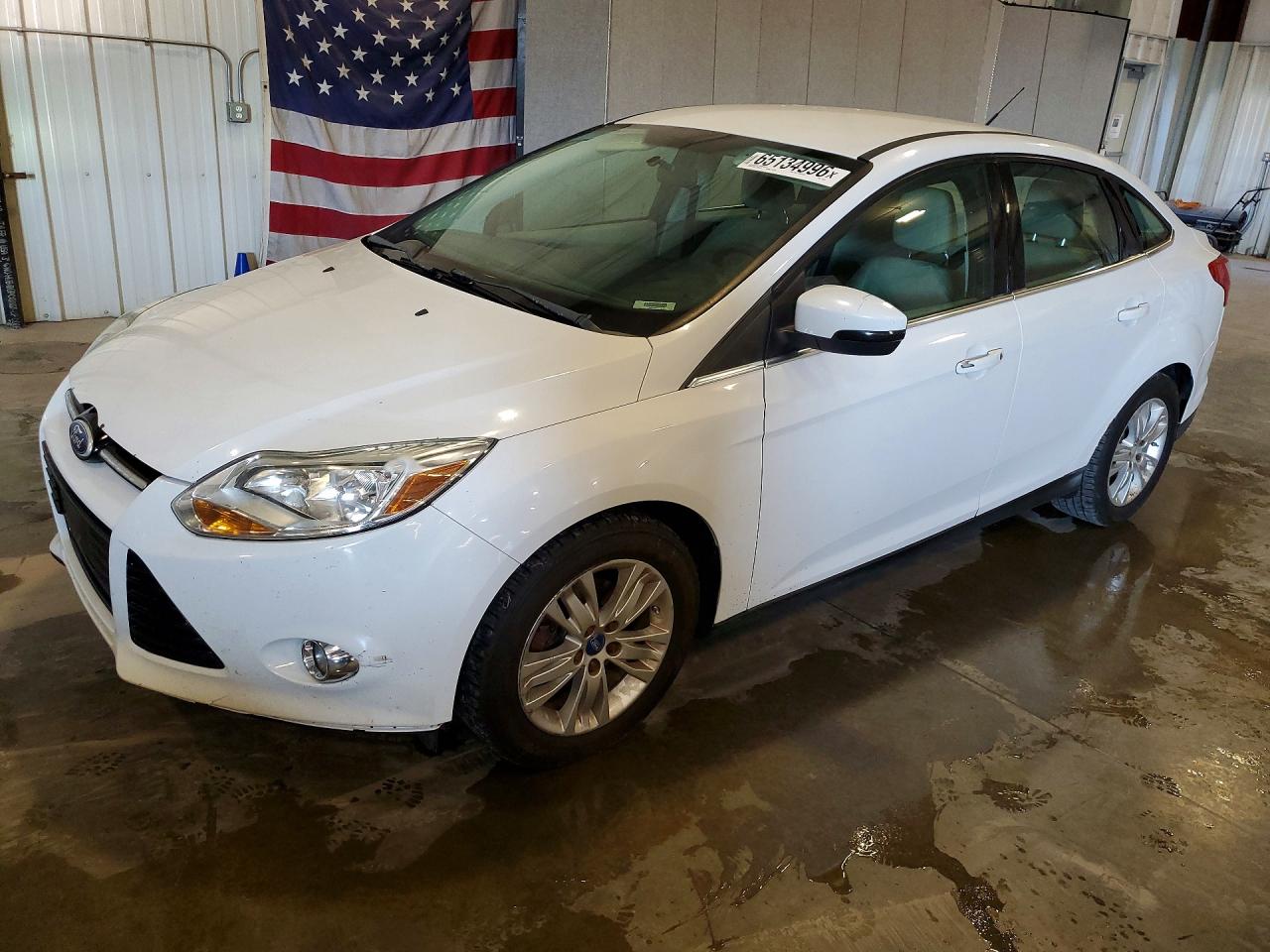 2012 Ford Focus Sel White vin: 1FAHP3H25CL115031
