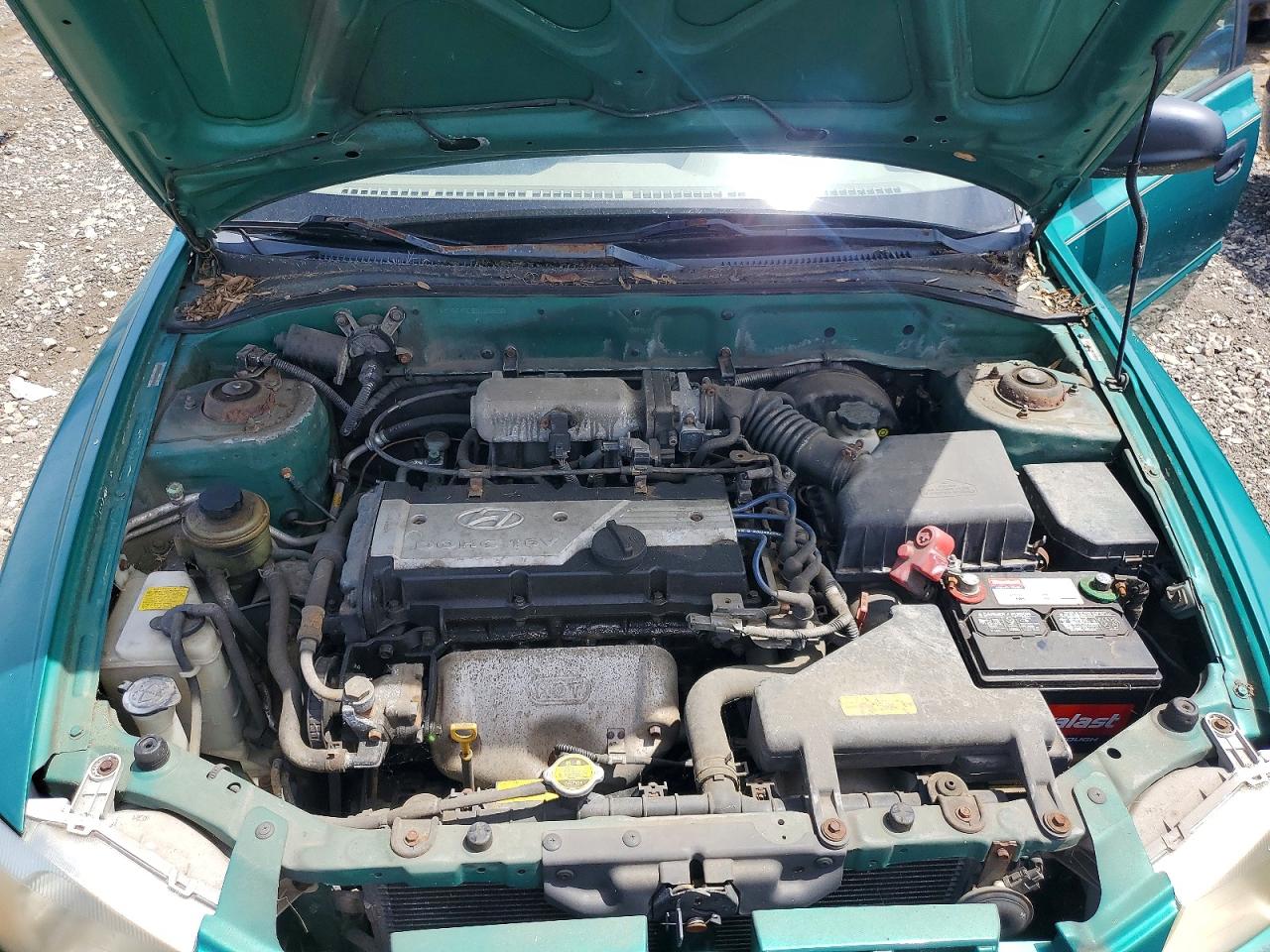 2001 Hyundai Accent Gl Green vin: KMHCG45C91U169698