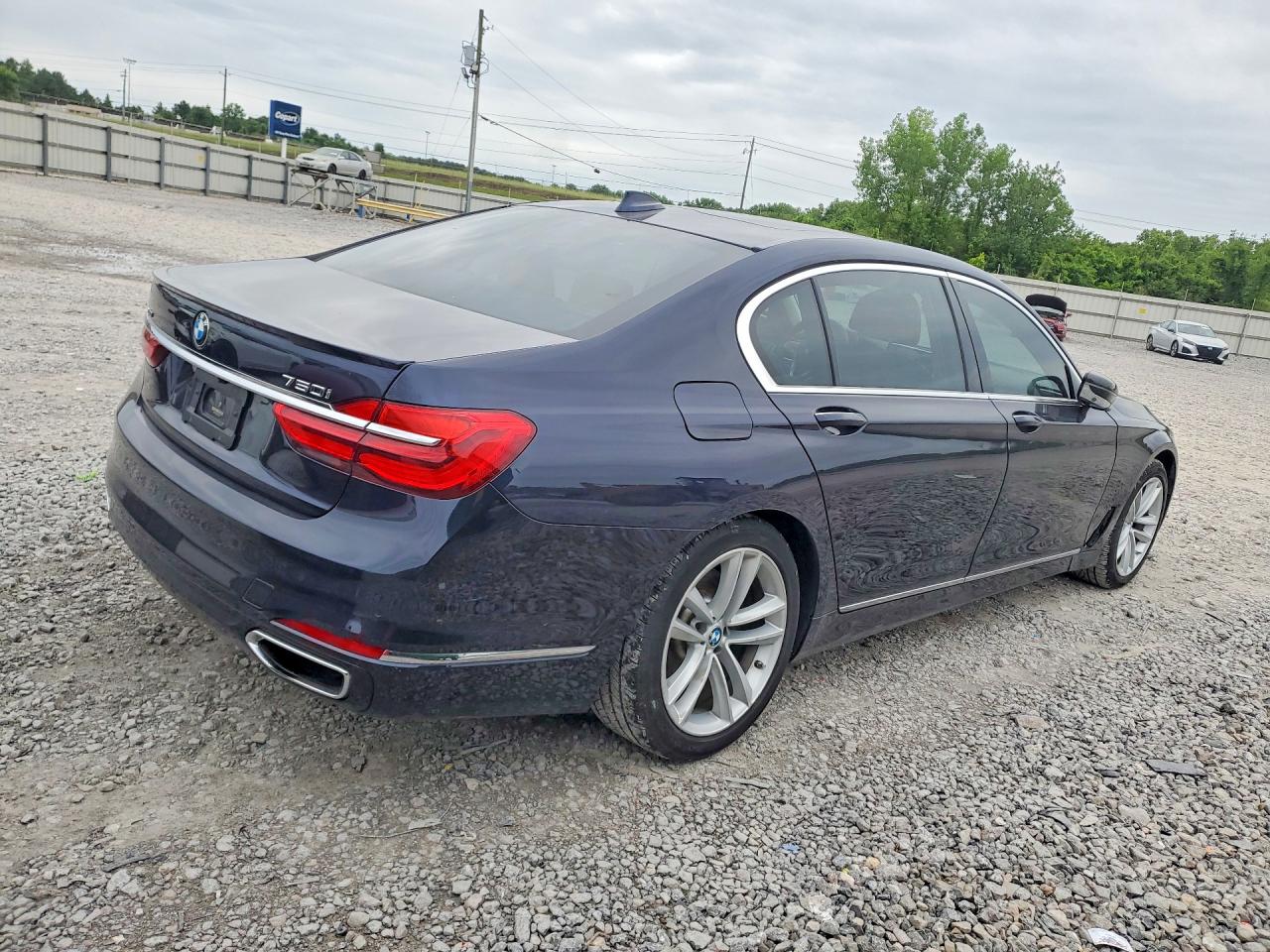 2016 Bmw 750 Xi Blue vin: WBA7F2C59GG419558