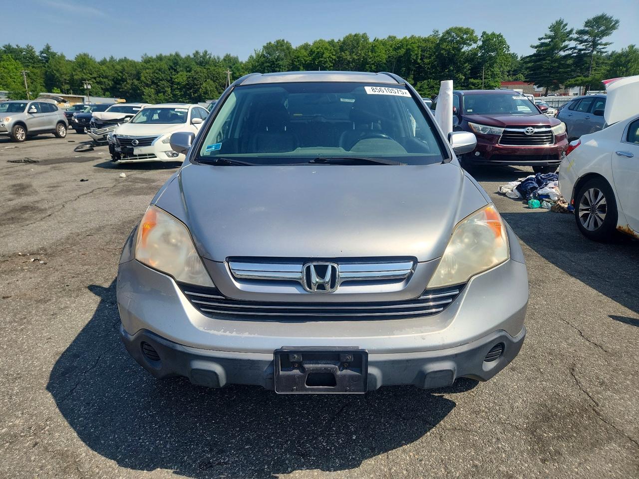 2008 Honda Cr-v Exl Silver vin: JHLRE48738C081252