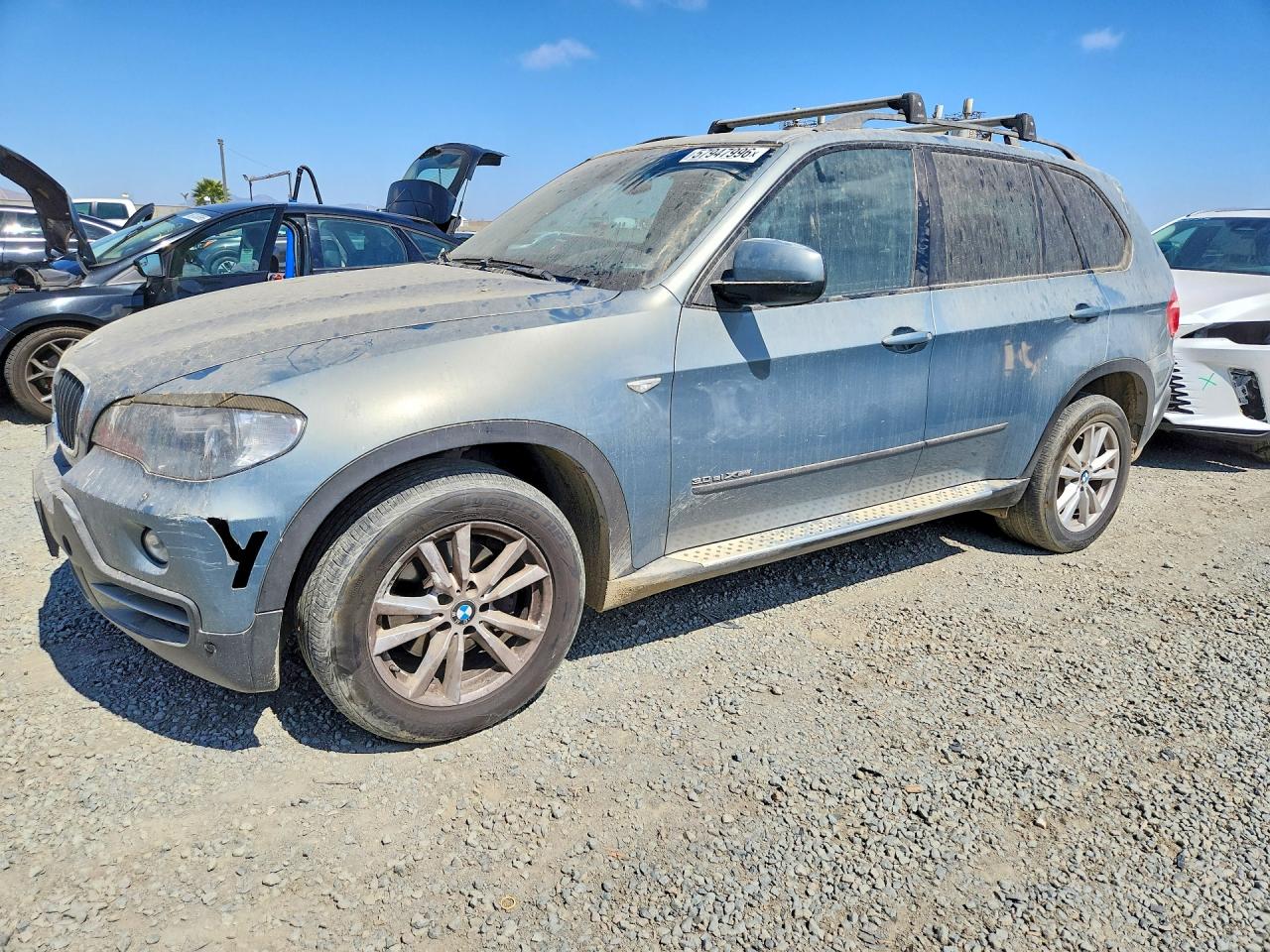 2008 Bmw X5 3.0i Blue vin: 5UXFE435X8L009064