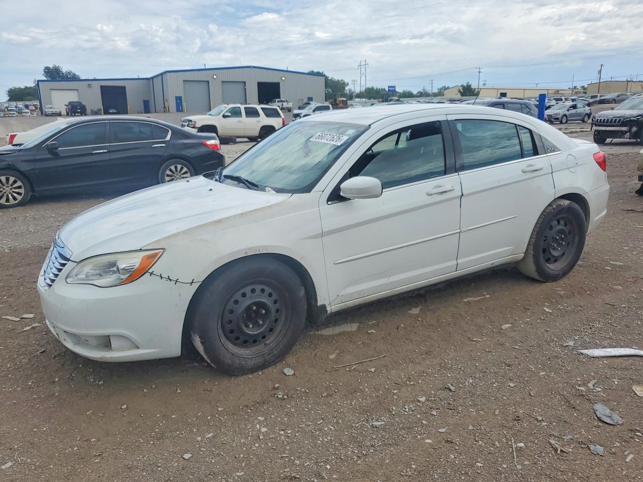 2012 Chrysler 200 Lx White vin: 1C3CCBAB4CN157963