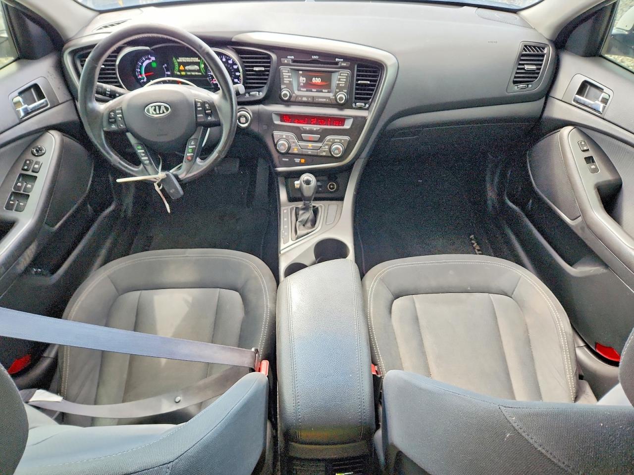 2012 Kia Optima Hybrid White vin: KNAGM4AD7C5020228