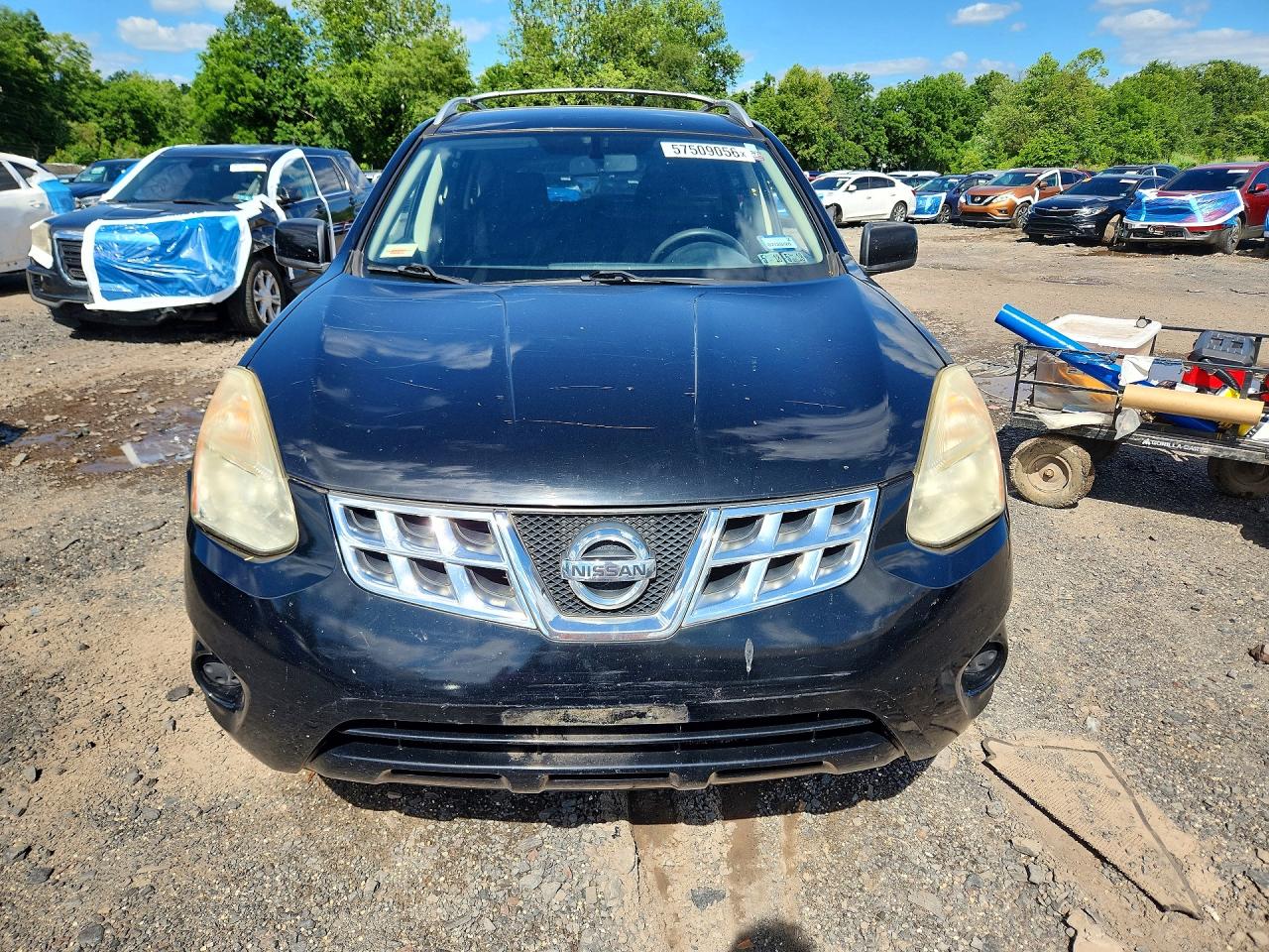 2011 Nissan Rogue S Black vin: JN8AS5MV6BW669119