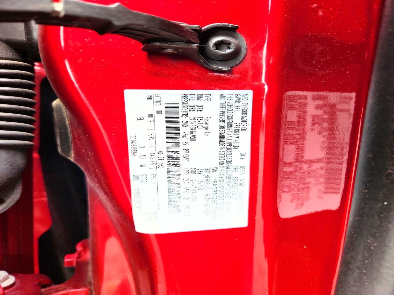 2014 Ford Focus Se Red vin: 1FADP3K26EL302689