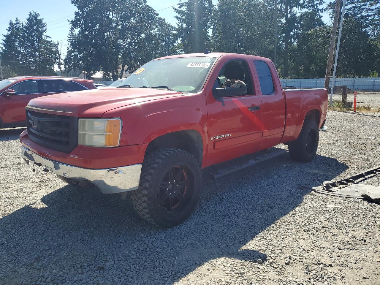 2007 Gmc New Sierra K1500 Red vin: 1GTEK19J07Z511621