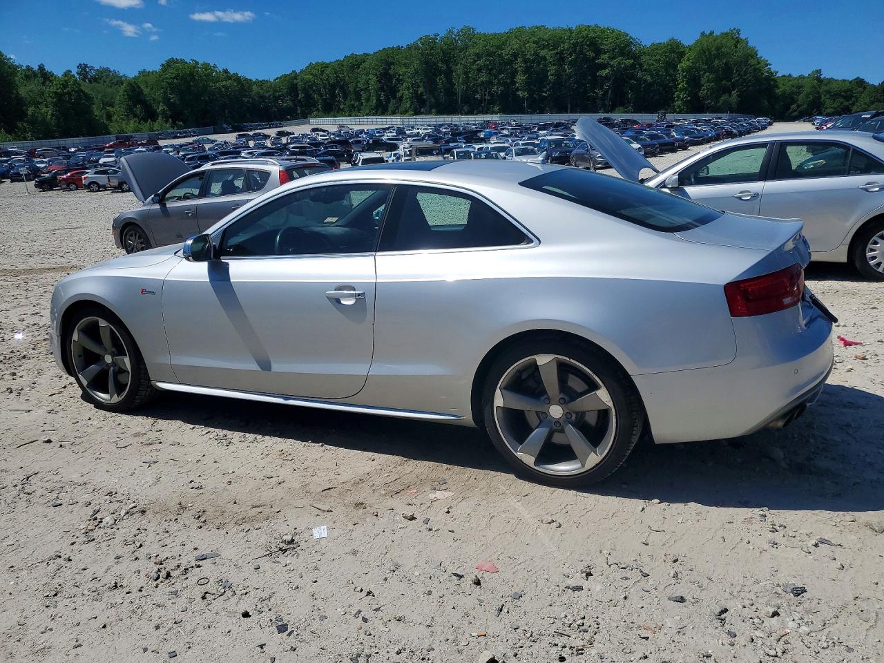 2013 Audi S5 Prestige Silver vin: WAUVGAFR1DA006481