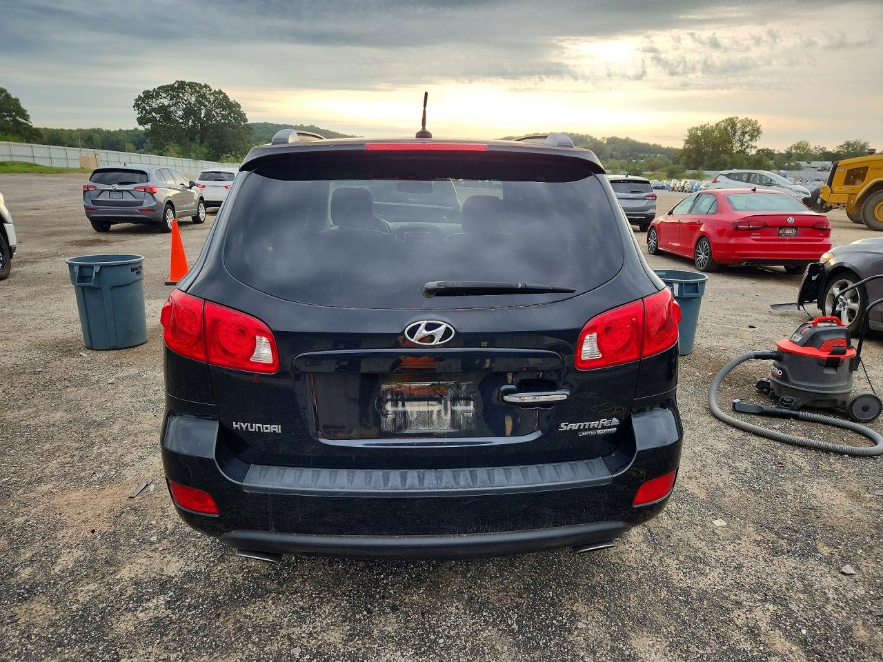 2008 Hyundai Santa Fe Se Black vin: 5NMSH73E28H222374