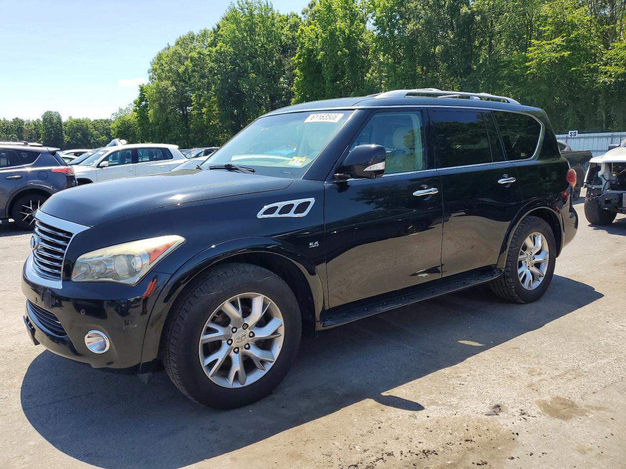 2014 Infiniti Qx80 Base Черный vin: JN8AZ2NC0E9352303