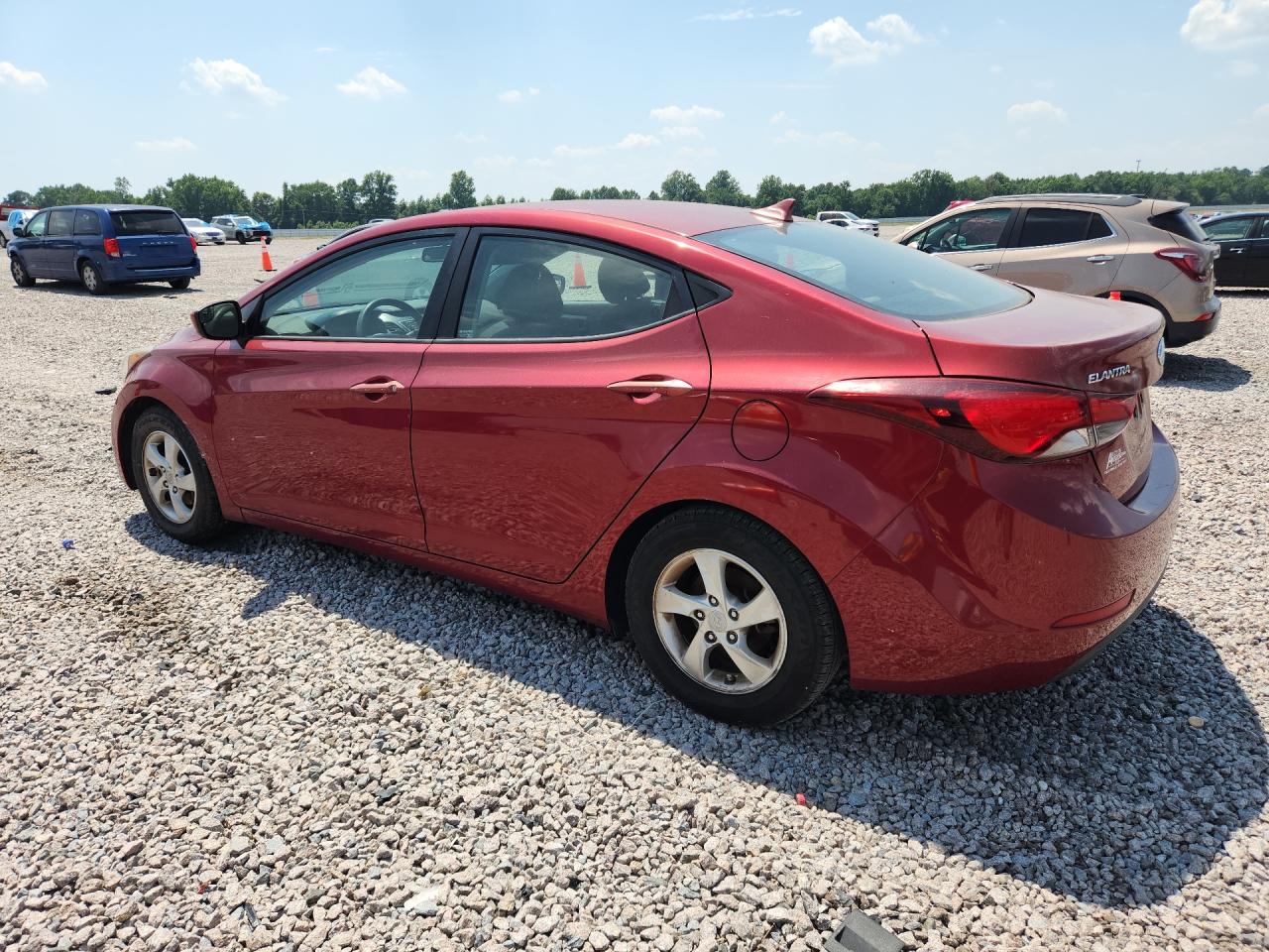 2014 Hyundai Elantra Se Burgundy vin: 5NPDH4AE2EH543081