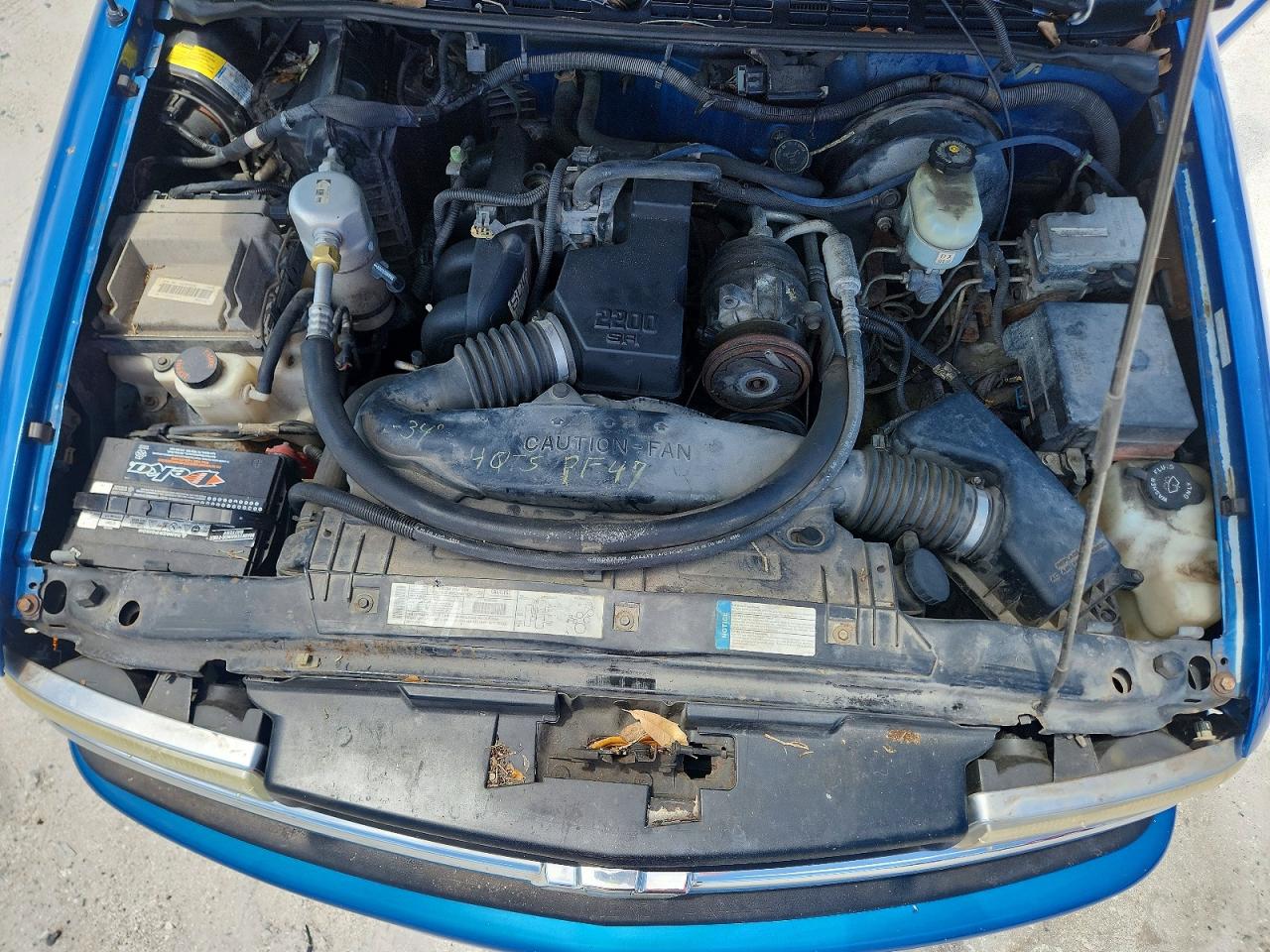 2000 Chevrolet S Truck S10 Blue vin: 1GCCS1447YK176697