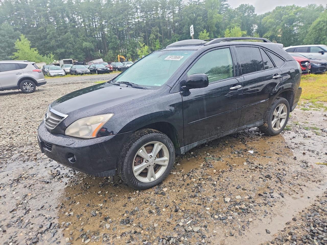 2008 Lexus Rx 400h Black vin: JTJHW31U982069688