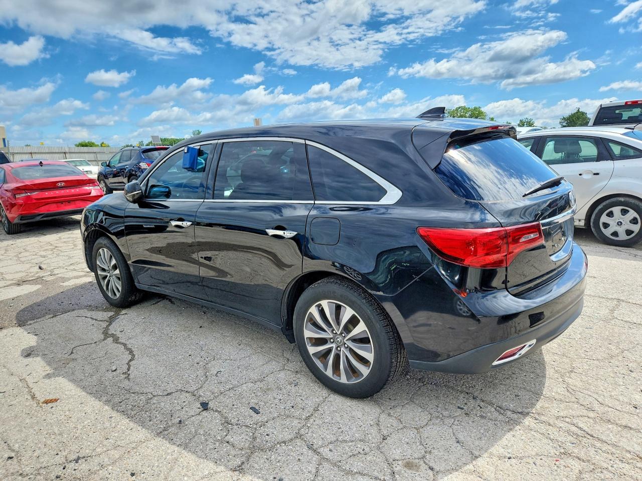 2014 Acura Mdx Technology Black vin: 5FRYD4H68EB010371