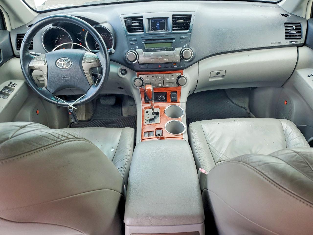 2009 Toyota Highlander Limited White vin: JTEES42A192144375