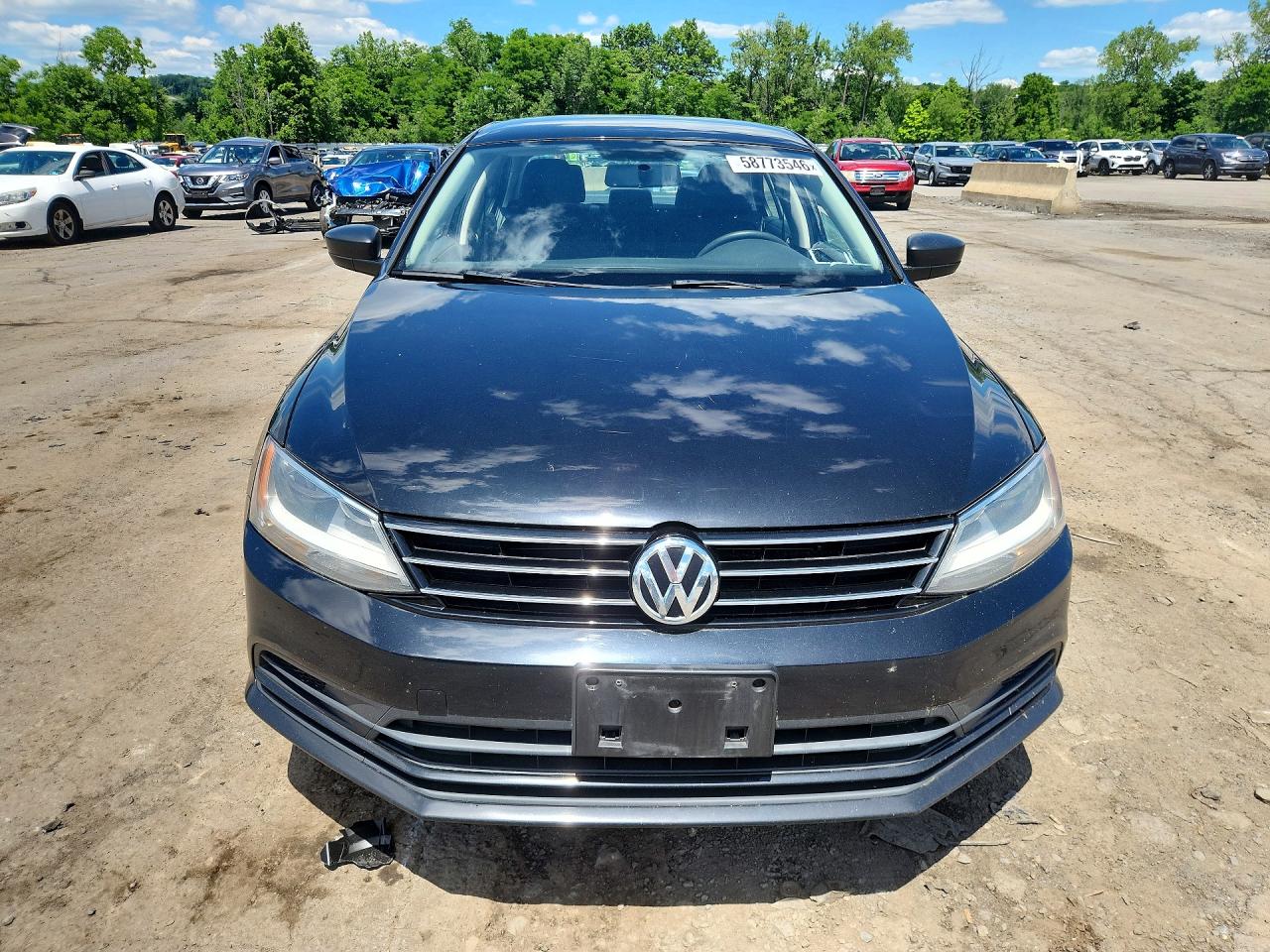 2015 Volkswagen Jetta Base Черный vin: 3VW2K7AJ6FM343286