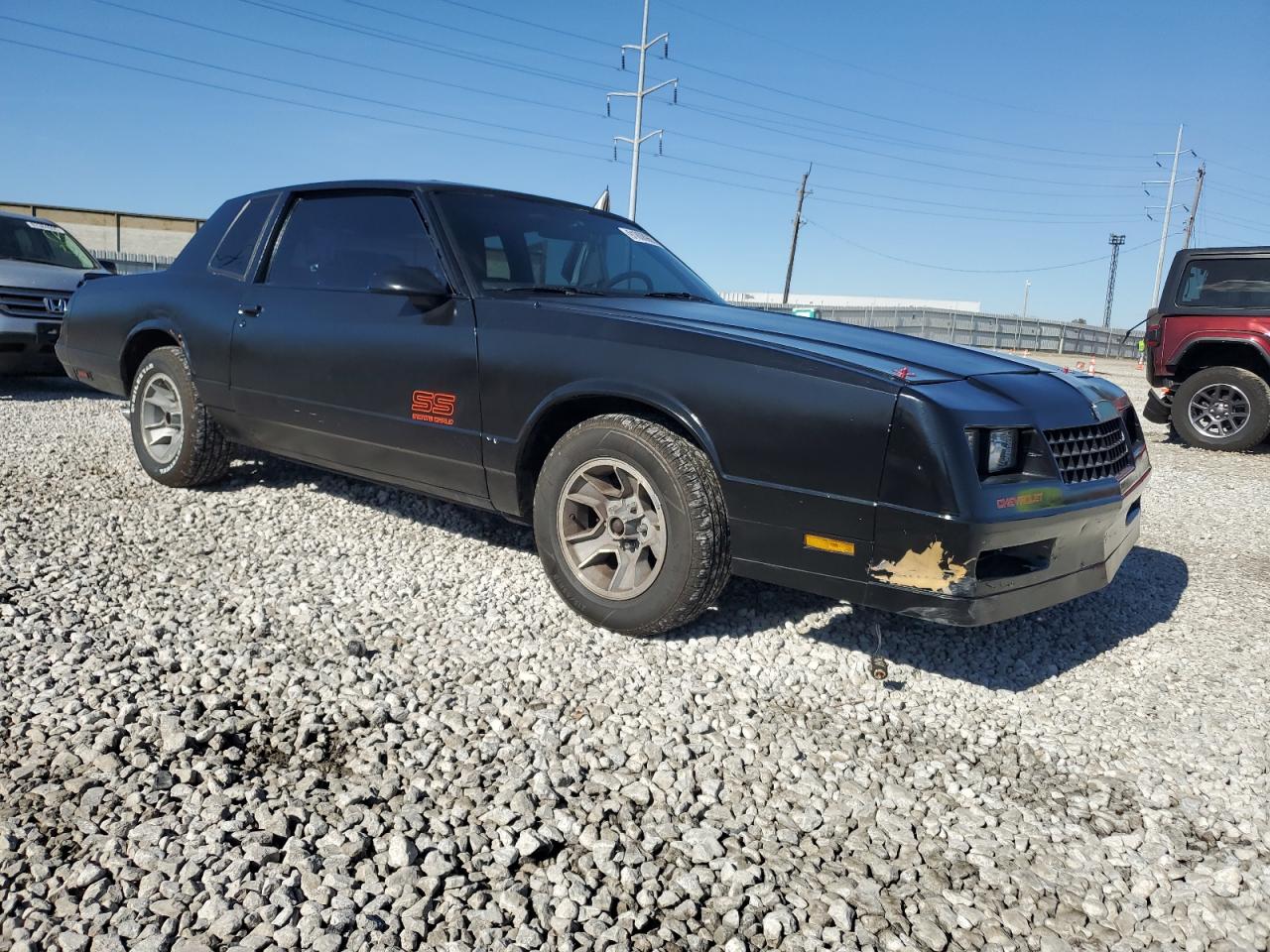 1987 Chevrolet Monte Carlo Черный vin: 1G1GZ11G6HR122321
