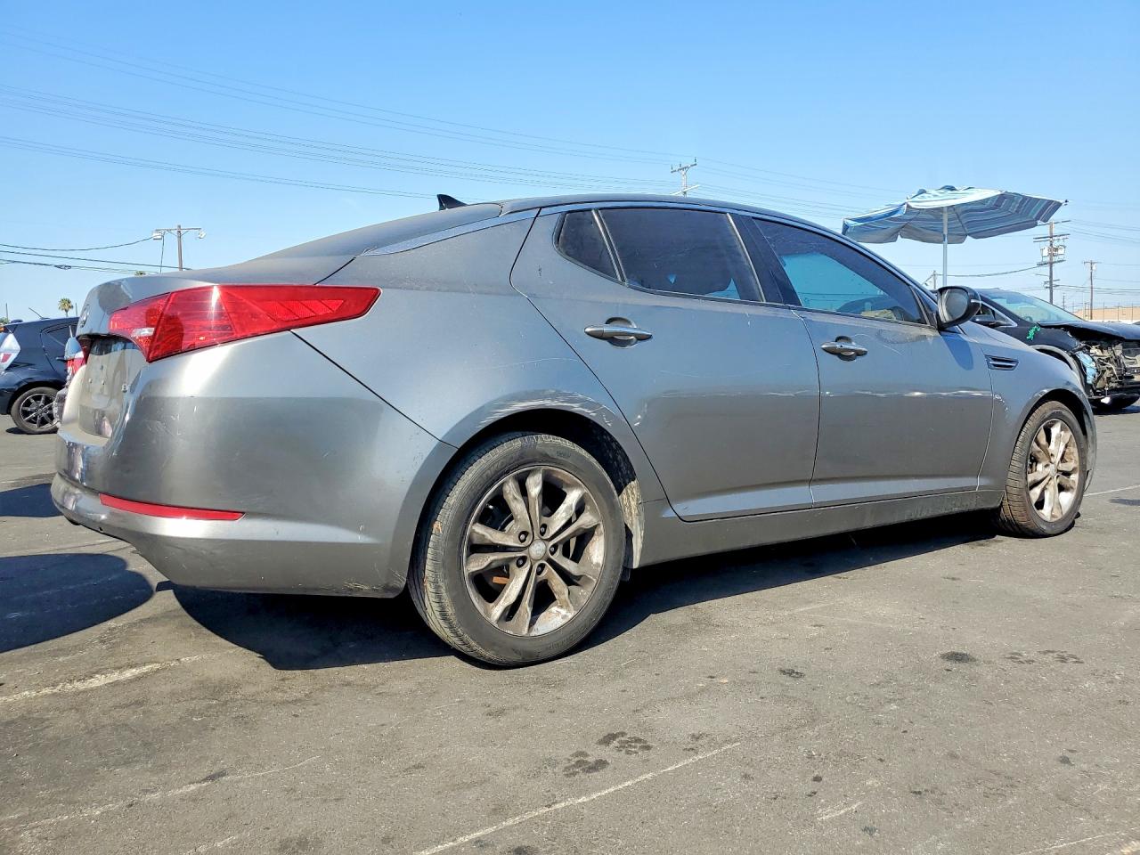 2012 Kia Optima Ex Gray vin: 5XXGN4A72CG075532