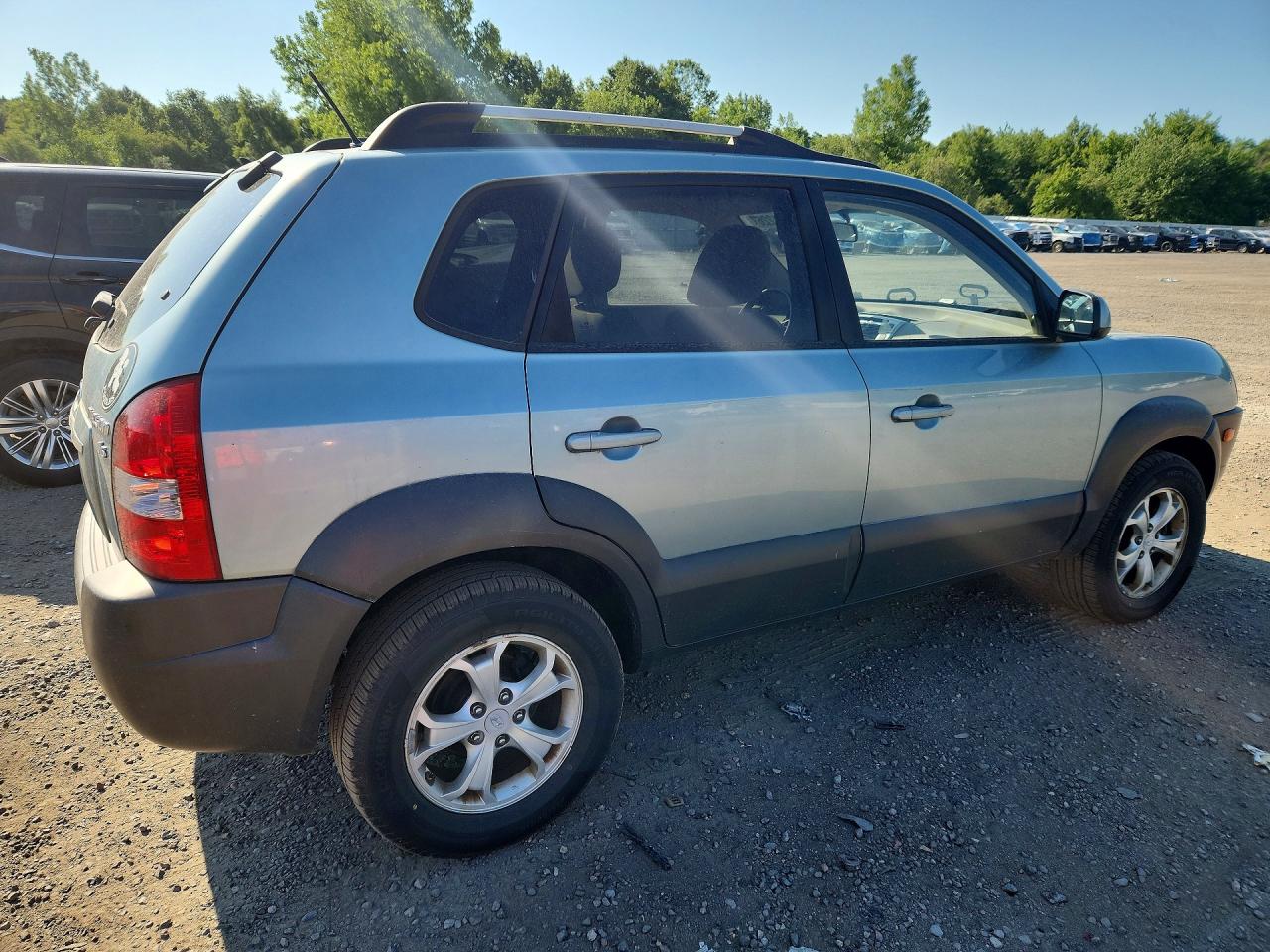 2009 Hyundai Tucson Se Blue vin: KM8JN12D49U941142