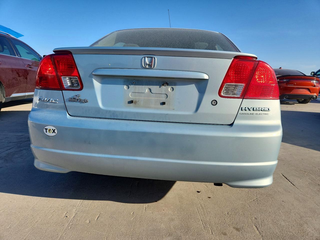 2004 Honda Civic Hybrid Blue vin: JHMES96684S017122