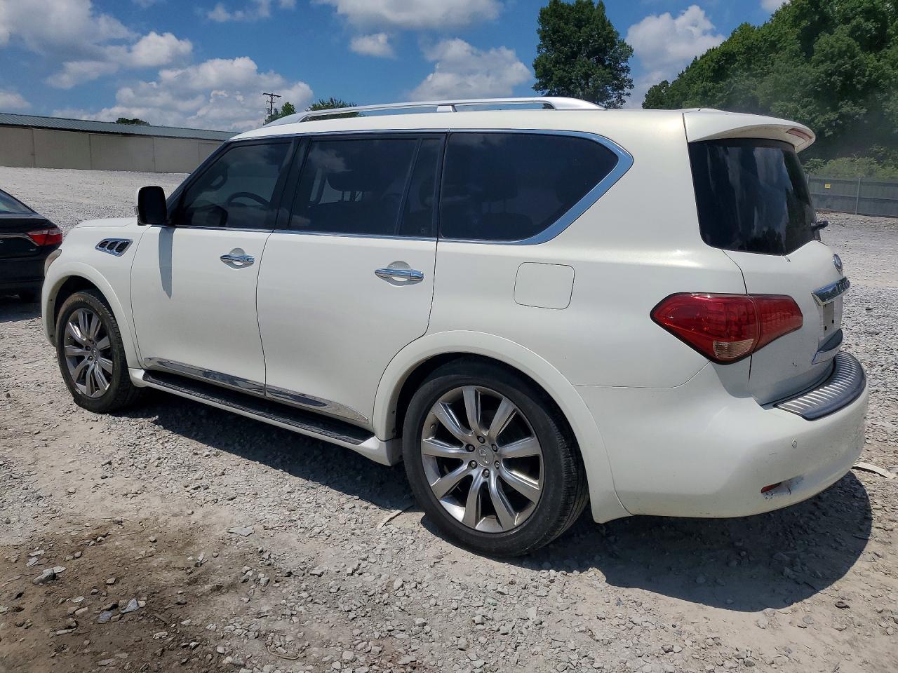 2012 Infiniti Qx56 Base White vin: JN8AZ2NE0C9023311