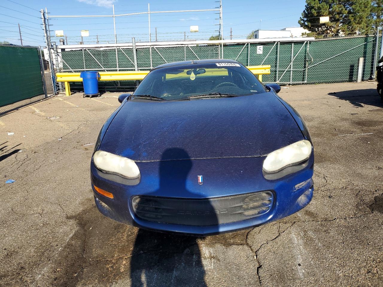 2002 Chevrolet Camaro Blue vin: 2G1FP22K922170626