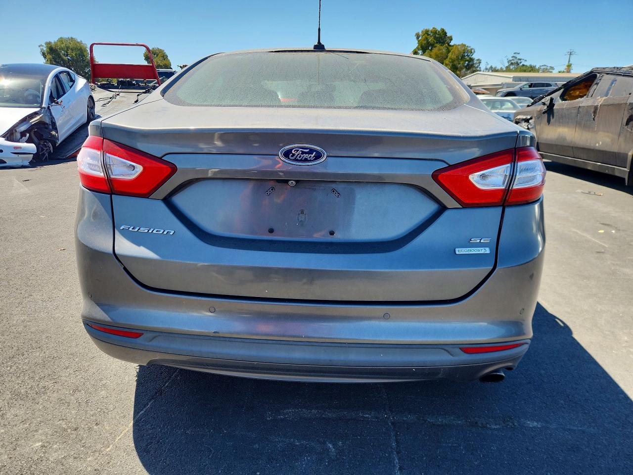 2014 Ford Fusion Se Gray vin: 3FA6P0HD0ER317108