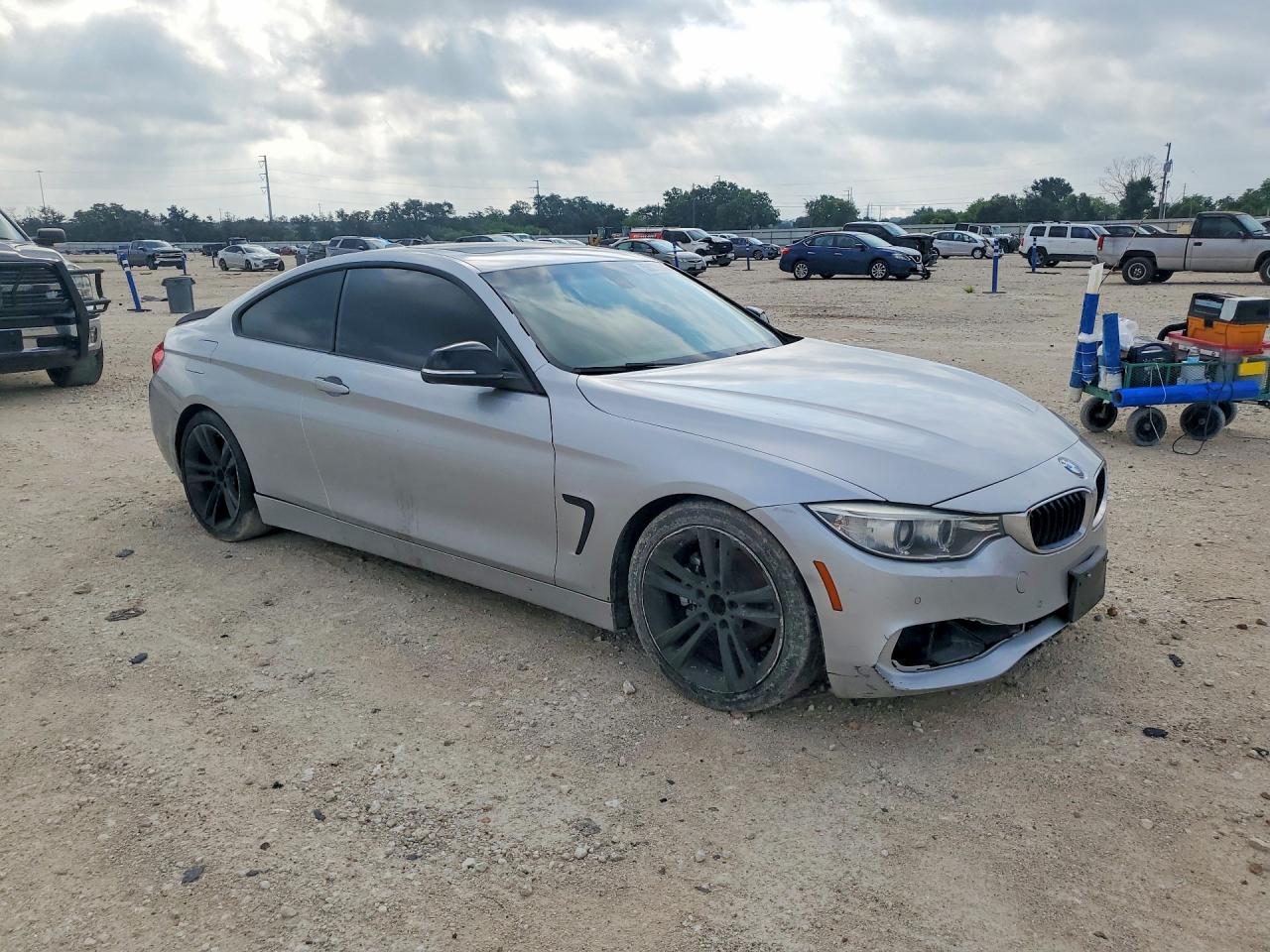 2014 Bmw 428 I Silver vin: WBA3N3C57EF711056