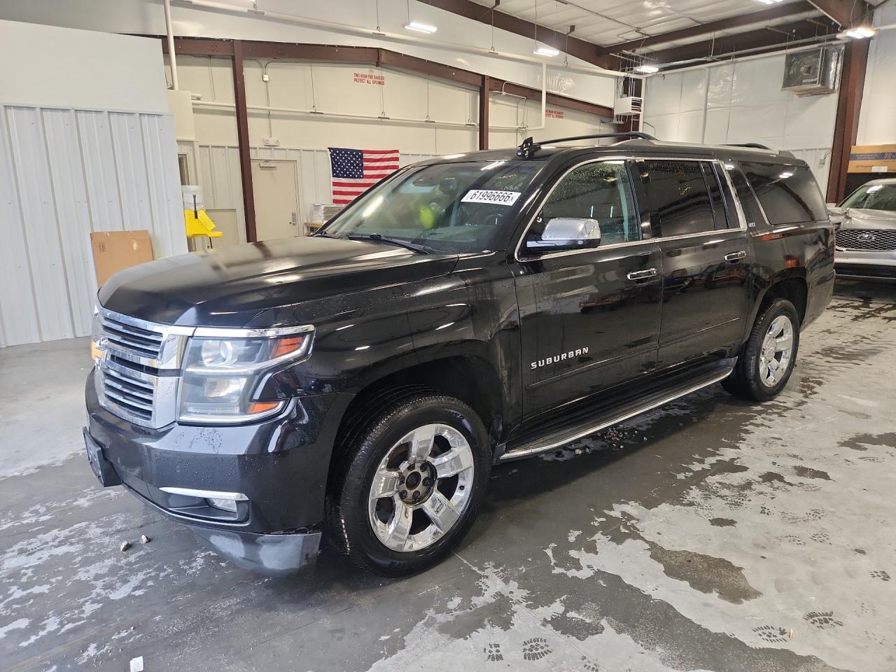 2015 Chevrolet Suburban K1500 Ltz Black vin: 1GNSKKKC6FR688605
