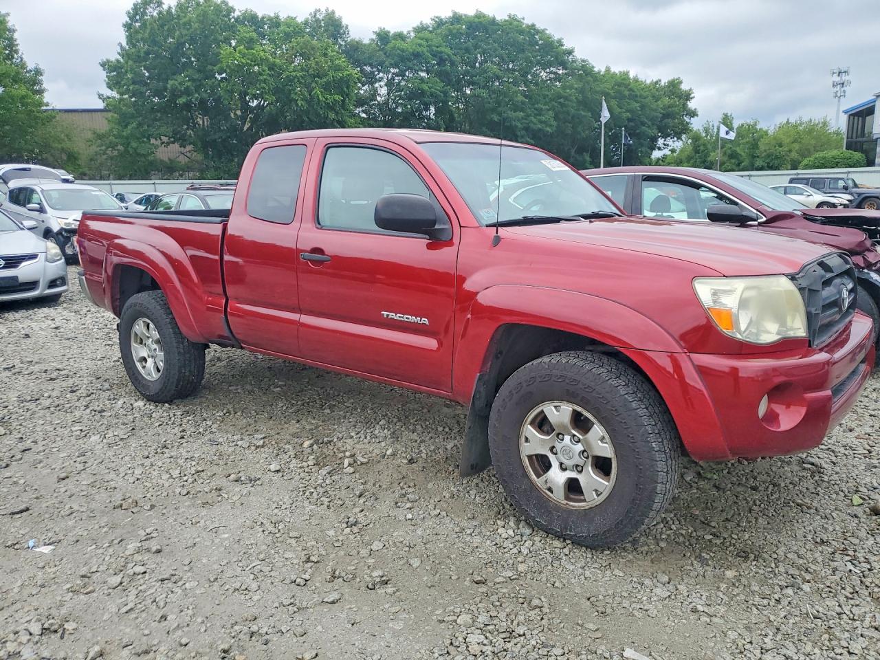 2008 Toyota Tacoma Access Cab Red vin: 5TEUU42N68Z579299