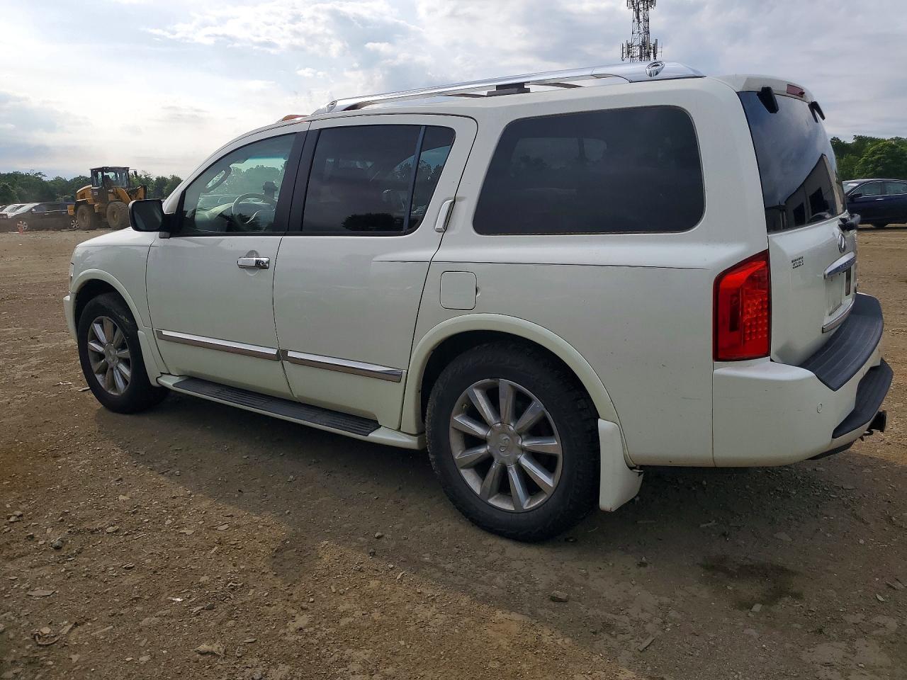 2010 Infiniti Qx56 Base White vin: 5N3ZA0NE5AN909027