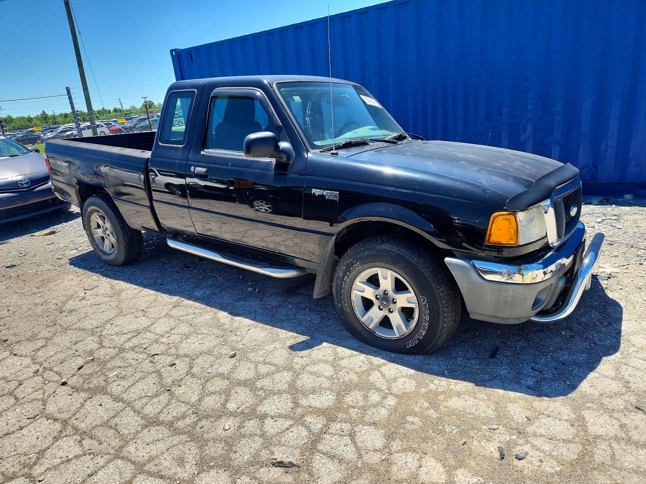 2004 Ford Ranger Super Cab Black vin: 1FTYR15E54PA91945