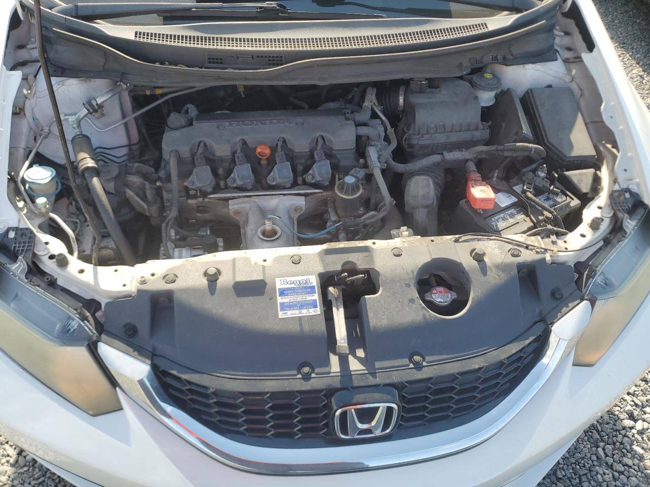 2015 Honda Civic Exl White vin: 19XFB2F95FE079378