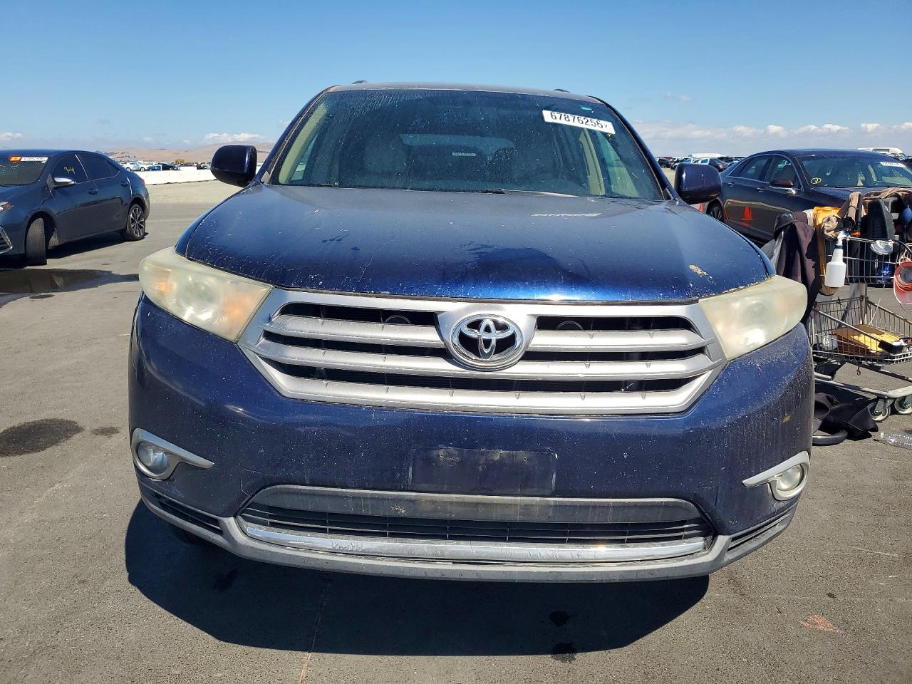 2013 Toyota Highlander Se Blue vin: 5TDZK3EH7DS100567