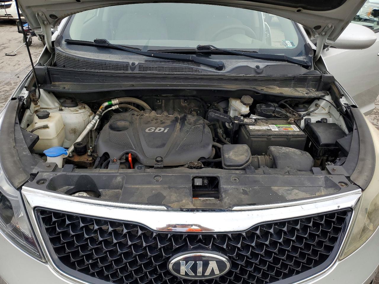 2015 Kia Sportage Lx Silver vin: KNDPBCAC9F7780356