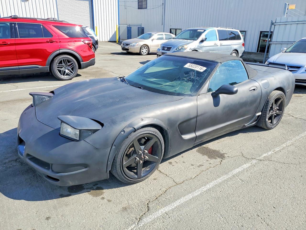 2002 Chevrolet Corvette Black vin: 1G1YY32G825115600