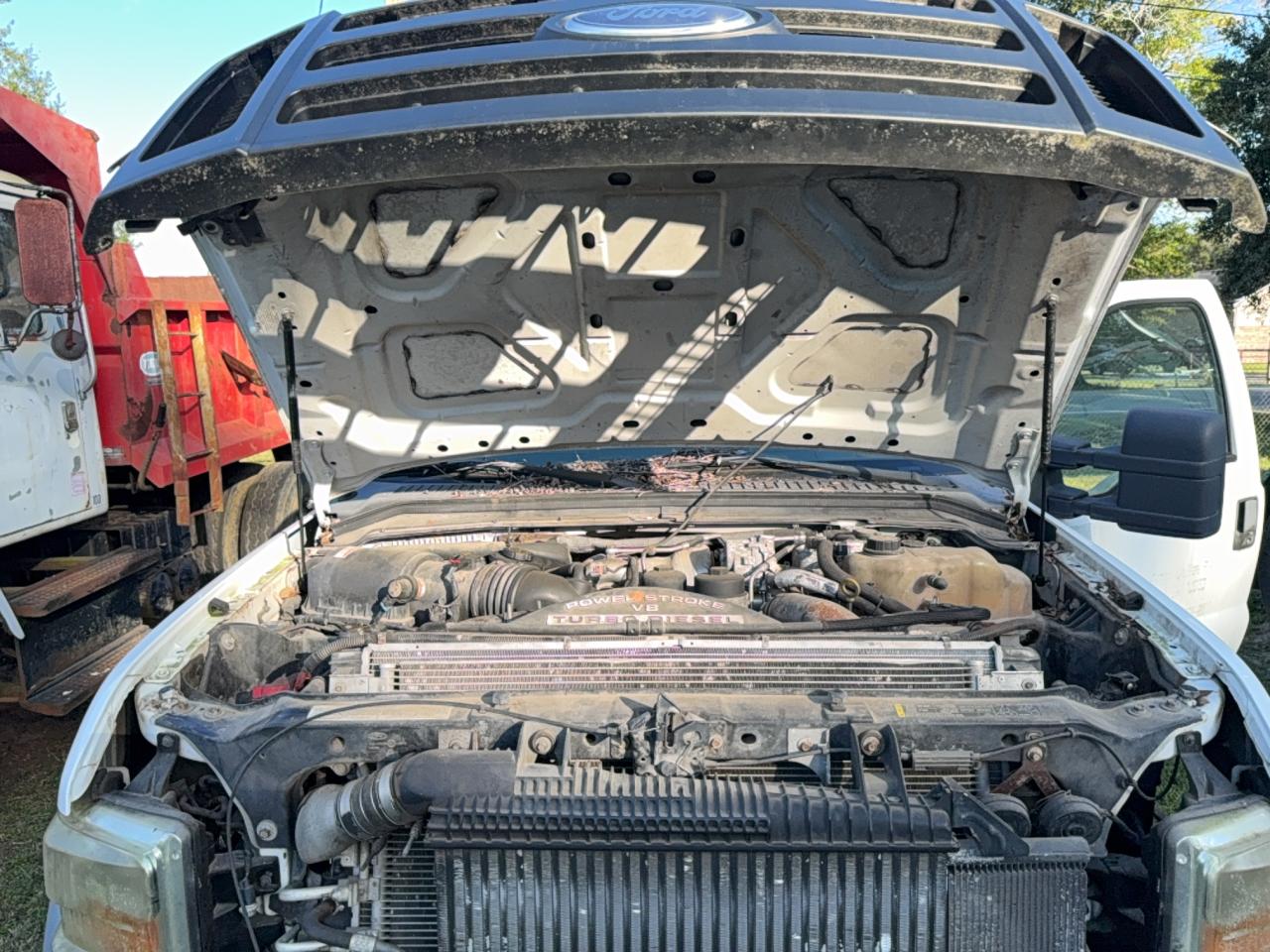 2008 Ford F550 Super Duty Белый vin: 1FDAF56R38EE31755