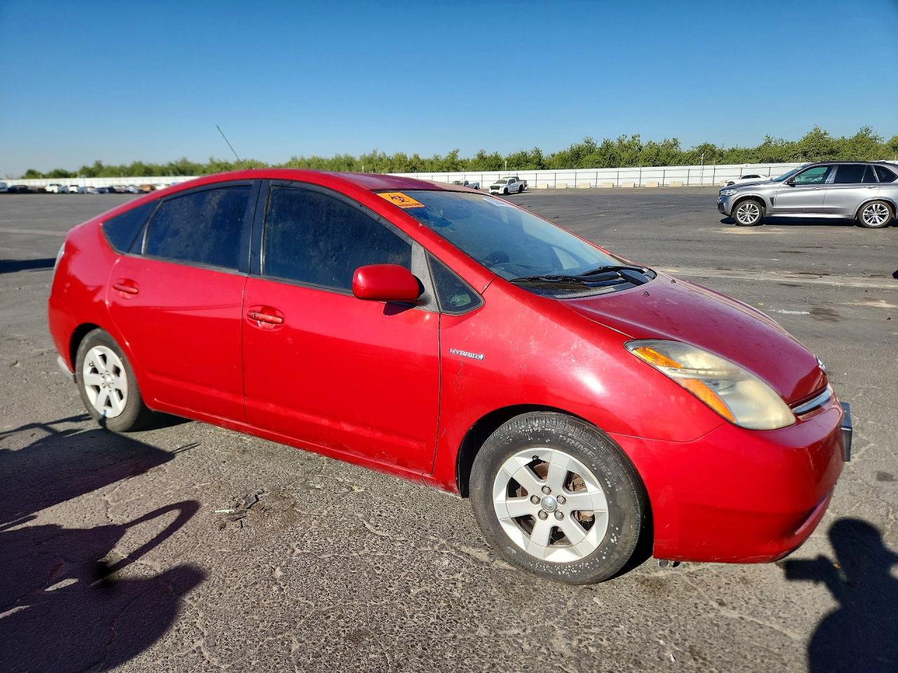 2008 Toyota Prius Base Red vin: JTDKB20U487749534