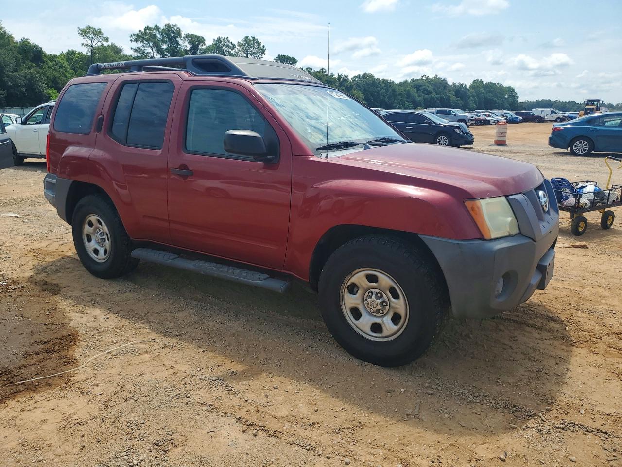 2007 Nissan Xterra X Maroon vin: 5N1AN08U67C519989