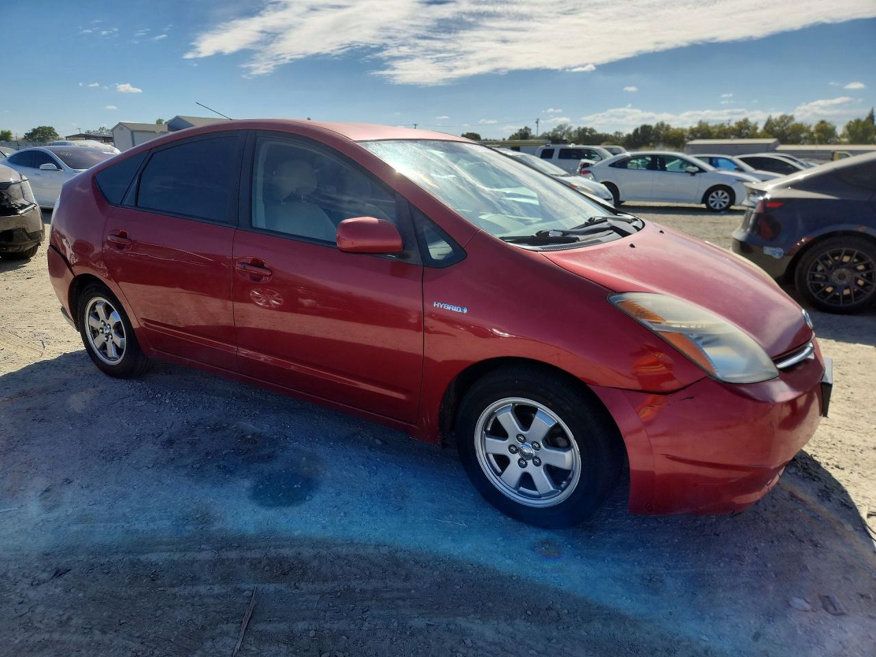2008 Toyota Prius Base Red vin: JTDKB20U283457338