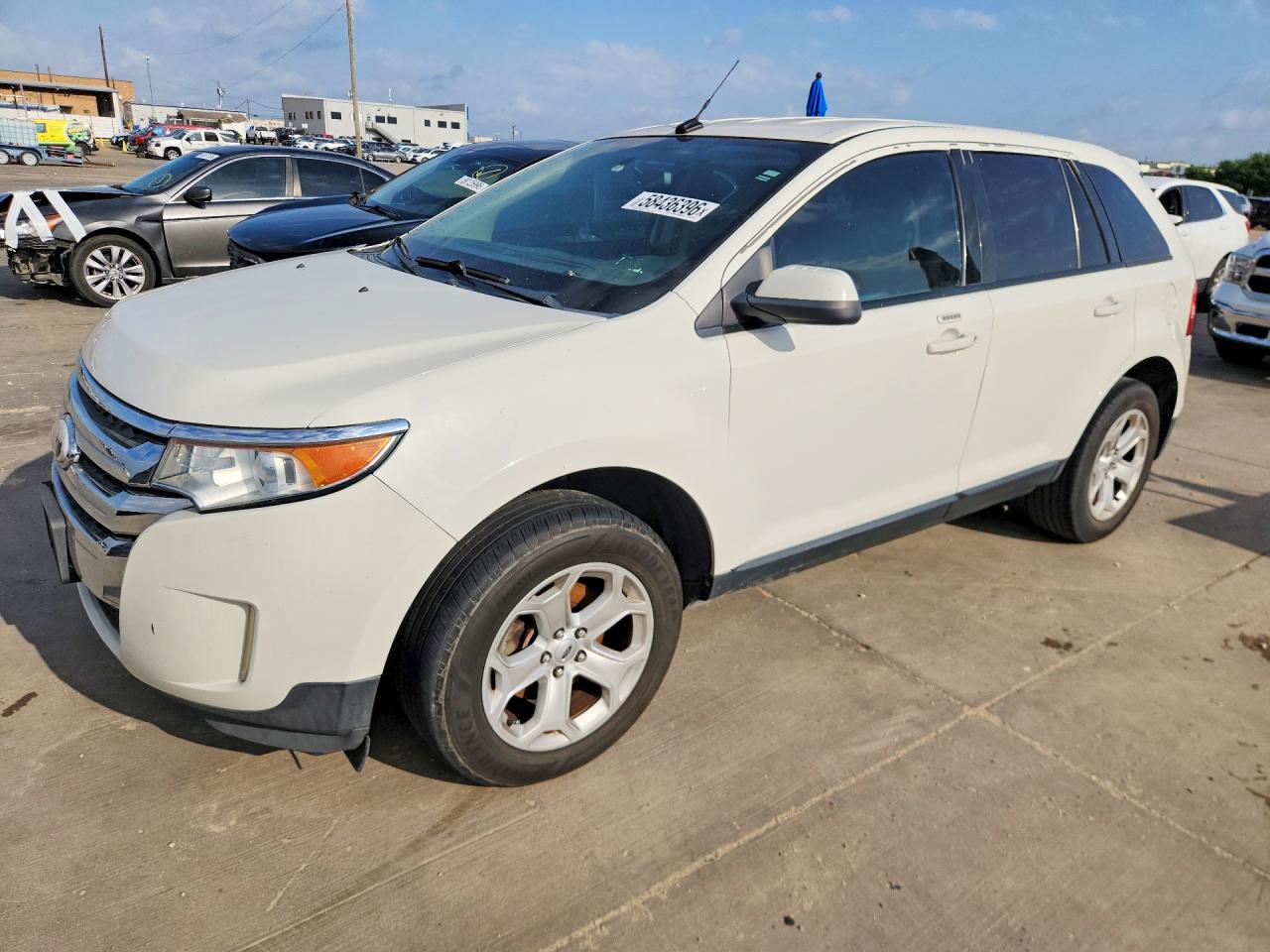 2013 Ford Edge Sel White vin: 2FMDK3JC5DBA07936
