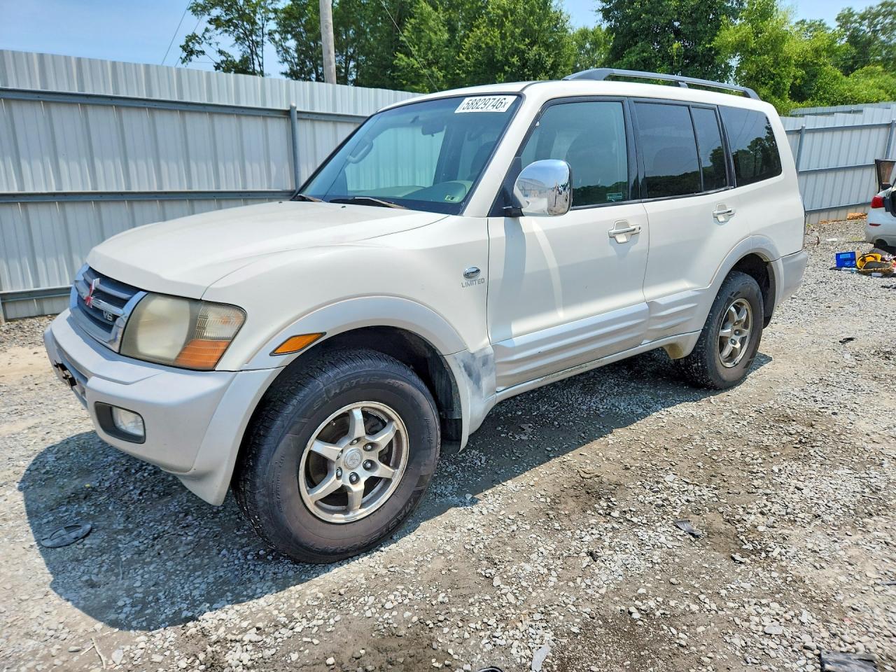 2001 Mitsubishi Montero Limited White vin: JA4MW51RX1J039579
