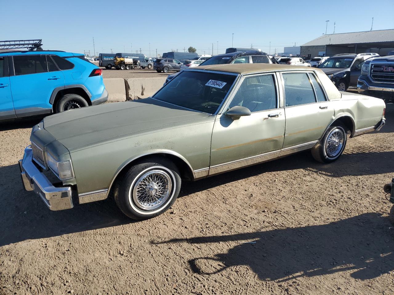 1987 Chevrolet Caprice Classic Green vin: 1G1BN51HXHX104230