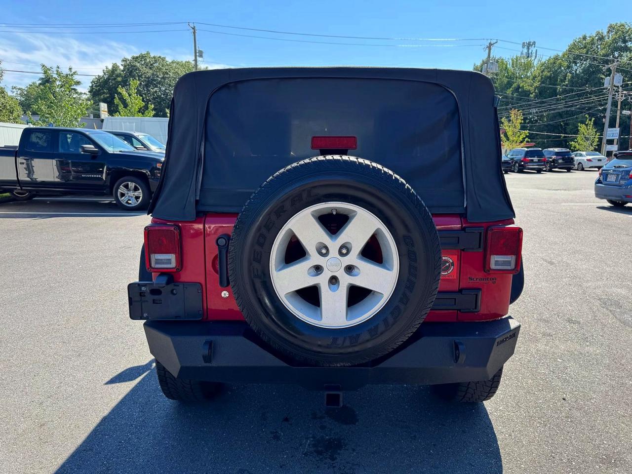 2008 Jeep Wrangler X Red vin: 1J4FA24168L555691