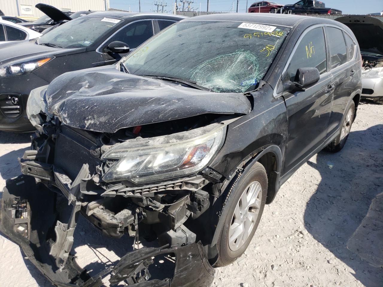 2016 Honda Cr-v Ex Черный vin: 2HKRM3H57GH551956