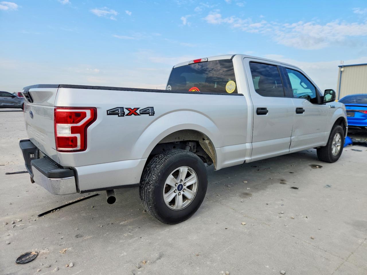 2018 Ford F150 Supercrew Silver vin: 1FTFW1E50JFA02252