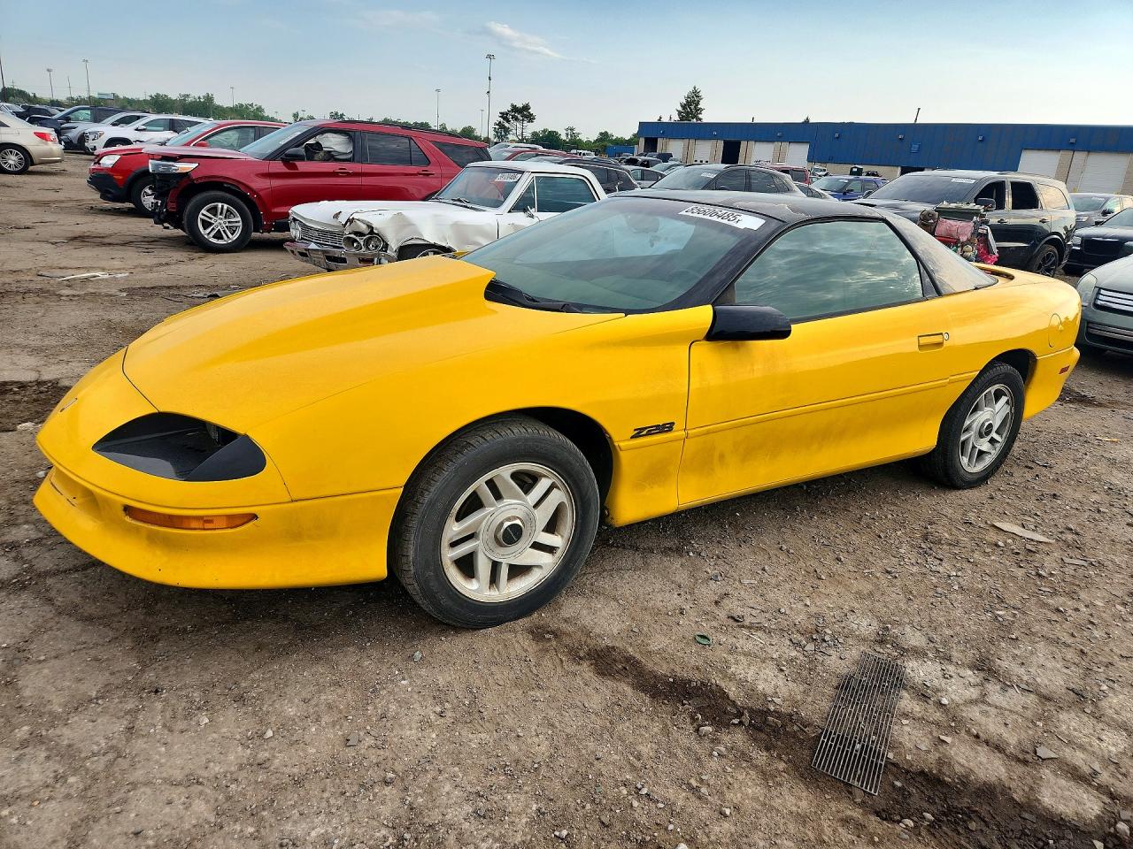 1994 Chevrolet Camaro Z28 Yellow vin: 2G1FP22P5R2148371